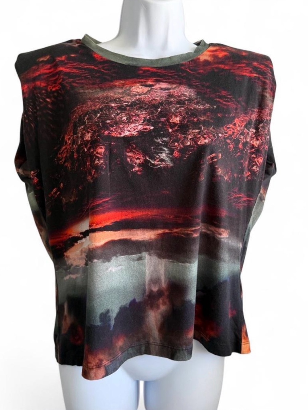 All Saints Women's Abstract Tank Top in Red and Black